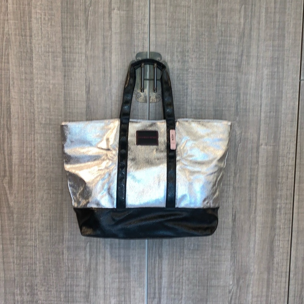 Victoria’s Secret Metallic Silver‎ Tote Bag